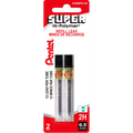 Hi-Polymer Super Lead Refill (0.5mm), 2H, 12 Leads per Tube, 2PC Pack