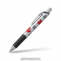 EnerGel Canadian Barrel Design 1, Liquid Gel Pen, (0.7mm) Metal Tip, Black Ink, Barrel Design 1