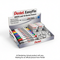 Pentel Promotional Display EasyFlo and Refills, MW5S and 30 Bonus Erasers