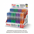 Quick Click Retractable Mechanical Pencil (0.5/0.7mm) Assorted Open Stock Display, 108PCS