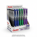 Twist Erase GT Retractable Mechanical Pencil (0.7mm), Assorted Display, 48PCS