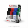 Pentel Dry Erase Marker (3.0mm), Open Stock Assorted Display, 72PCS