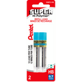 Super Hi-Polymer Lead Refill (0.7mm), HB, 12 Leads per Tube, 2PC Pack