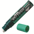 Pentel Arts Wet Erase Chalk Marker, Jumbo Chisel Tip, Green Ink