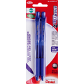 EnerGel-X Retractable Gel Roller, (0.7mm) Metal Tip, Blue Ink, 2PC Pack
