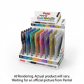 Hybrid Dual Metallic Gel Roller Pen, 1.0mm, 8 Assorted Colours, Open Stock Display, 48PCS