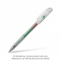 Krazy Pop Iridescent Gel Pen, (1.0mm) Green + Metallic Red