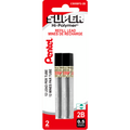 Hi-Polymer Super Lead Refill (0.5mm), 2B, 12 Leads per Tube, 2PC Pack