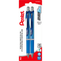 EnerGel Retractable Liquid Gel Pen, (0.5mm) Needle Tip, Blue Ink, 2PC Pack