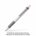 Pentel Floatune, Retractable Advanced Rollerball Pen, 0.5mm Tip, Red Ink