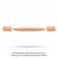 Illumina Flex Liquid Highlighter, Dual Tip - Chisel and Bullet, Pastel Orange