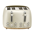 Oster 2210673 4-Slice Toaster with Extra Wide Slots ? Modern Matte Oat Milk Finish