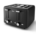 Oster 4-Slice Toaster with Custom Bagel Setting and Extra-Wide Slots, Black