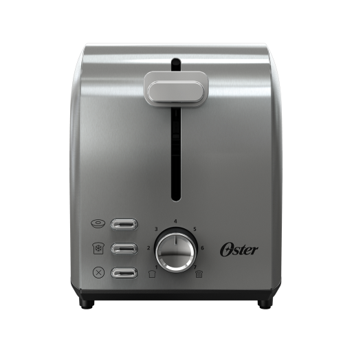 Oster 2210196 2-Slice Toaster with Extra Wide Slots - Brushed Stainless Steel