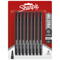 Sharpie Pens, Felt Tip, Fine Point (0.4 mm), Black, 8 Count