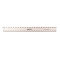 30cm White Plastic Ruler (cm 0-30, mm 0-300) / 
R?gle blanche en plastique de 30 cm (cm 0-30, mm 0-300)