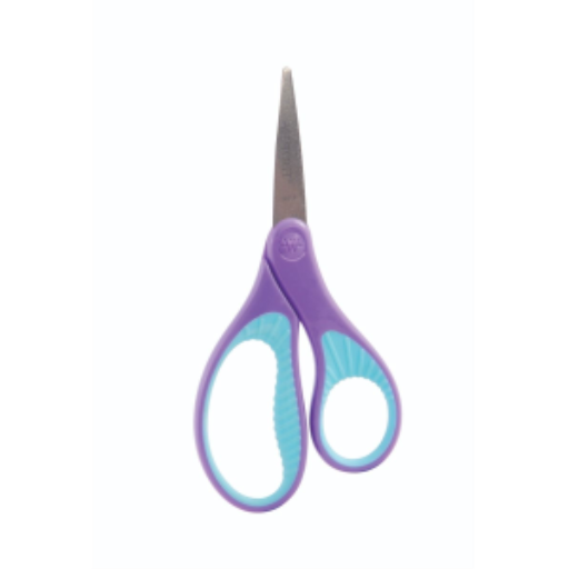 5? Antimicrobial Hard Handle Pointed Kids Scissors/ Ciseaux ? bouts pointus avec protection antimicrobienne poign?e douce pour enfants, 5 po