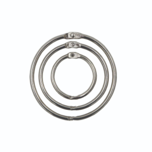 Loose Leaf Rings Assorted Sizes ? 15/pk Grandeurs vari?es ? 15/pqt