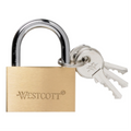 40mm/1-1/2? Brass Lock with 3 Keys / 
Cadenas en laiton avec 3 cl?s - 40mm/1-1/2?