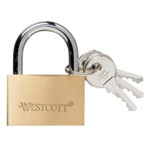 40mm/1-1/2? Brass Lock with 3 Keys / 
Cadenas en laiton avec 3 cl?s - 40mm/1-1/2?