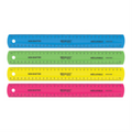 30cm Coloured Non-Shatter Ruler - Assorted Colours / R?gle in?clatable 30cm, couleurs assorties