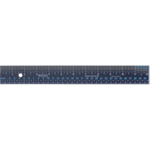 30cm/12" Simple View Ruler
R?gle en acier inoxydable Simple View, 30cm / 12 po