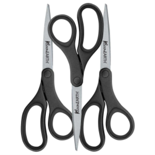 3PK: KleenEarth? 8? Straight Basic Black Handle Scissors / 
3PQT: Ciseaux ? prise droite de base KleenEarth?, 8 po ? noir