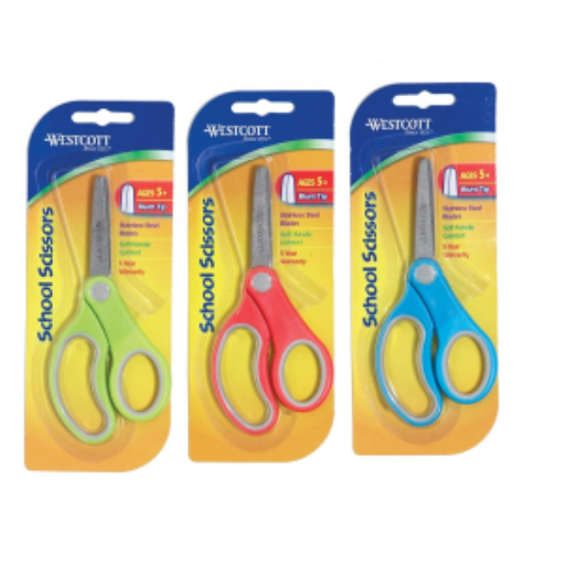 5" Kids Soft Handle Blunt Scissors - Blue / 
Ciseaux ? bouts ronds et ? poign?e douce 5 po pour enfants - bleu