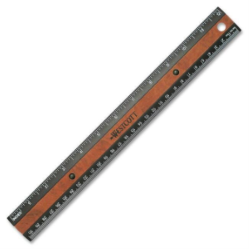 KleenEarth? 30cm/12? Faux Wood Inlay Ruler with Antimicrobial Protection / 
R?gle antimicrobienne KleenEarth? avec marqueterie de faux bois 30cm/12 po