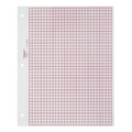 4ths Graph Chart ? Matte Red / Papier graphique r?utilisable ? 1/4 de po - rouge