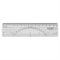 Protractor Ruler 10ths/50ths, 6?
R?gle rapporteur 1/10 et 1/50 au po, 6 po