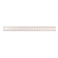 30cm White Plastic Ruler (cm 0-30) / 
R?gle blanche en plastique de 30 cm (cm 0-30)
