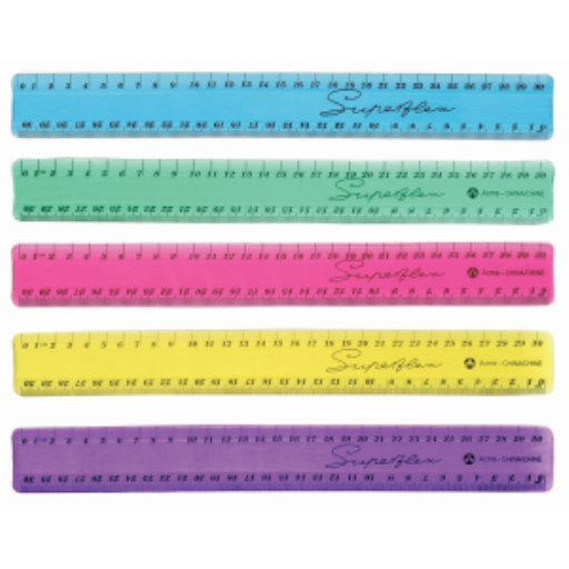 30cm Superflex ? Metric - Assorted Colours / 
30cm Superflex ? m?trique, couleurs assorties