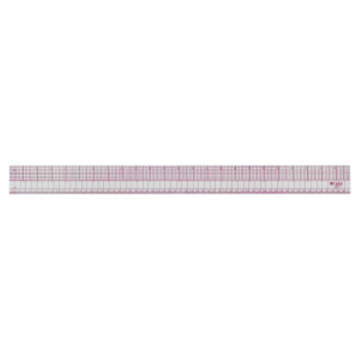 8ths and 16ths Transparent Ruler 60cm/24?  
R?gle transparente 1/8 et 1/16 au po, 60cm/24"