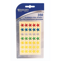 Assorted Coloured Stars, 350/Pkg. / 
?toiles couleurs assorties ? paquet de 350