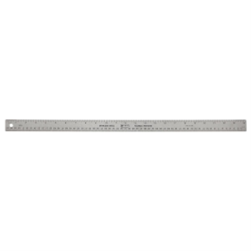 60cm/24? Stainless Steel Cork Backed Ruler 
R?gle en acier inoxydable endos de li?ge caoutchout?, 60cm / 24 po