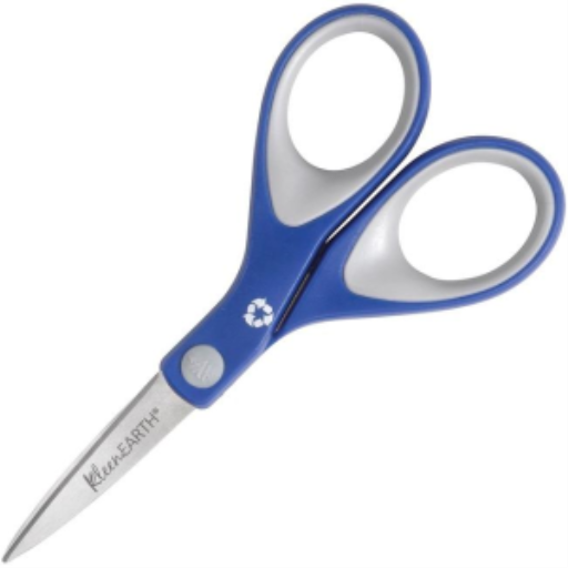 KleenEarth? 6? Straight Soft Handle Scissors ? Blue / Ciseaux poign?e douce droite KleenEarth?, 6 po ? bleu