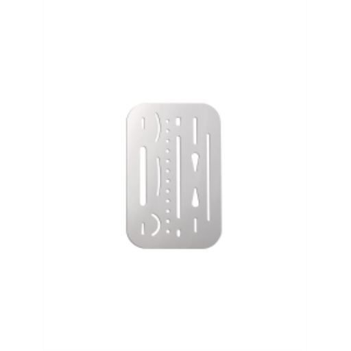 Stainless Steel Erasing Shield  
?cran ? effacer en acier inoxyable
