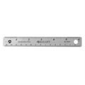 15cm/6? Stainless Steel Cork Backed Ruler 
R?gle en acier inoxydable endos de li?ge caoutchout?, 15cm / 6 po
