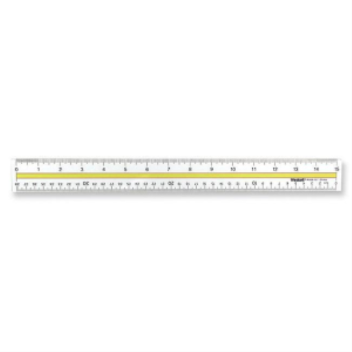 38cm/15" Data Highlight Ruler ? Inch/Metric / 
R?gle surligneuse de 38 cm/15 po ? pouces/m?trique