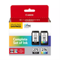 PG-275/CL-276 Black and Colour Ink Value Pack