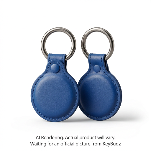 AirTag Snap Ring Keyring Cobalt Blue (2 Pack)
