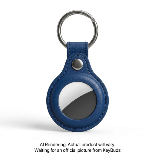 AirTag Snap Ring Keyring Cobalt Blue