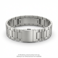 Spectra Series Stainless Steel Apple Watch Strap - Natural (Large)