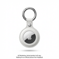 AirTag Snap Ring Keyring White