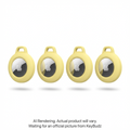 AirTag Secure Dock Pastel Yellow (4 Pack)