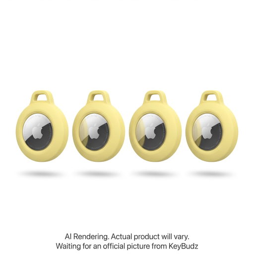 AirTag Secure Dock Pastel Yellow (4 Pack)