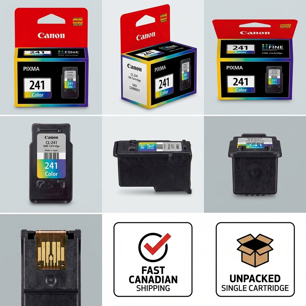 PDP visual matrix showcasing the Canon CL-241 Colour Ink Cartridge SKU 5209B001 from multiple helpful angles.