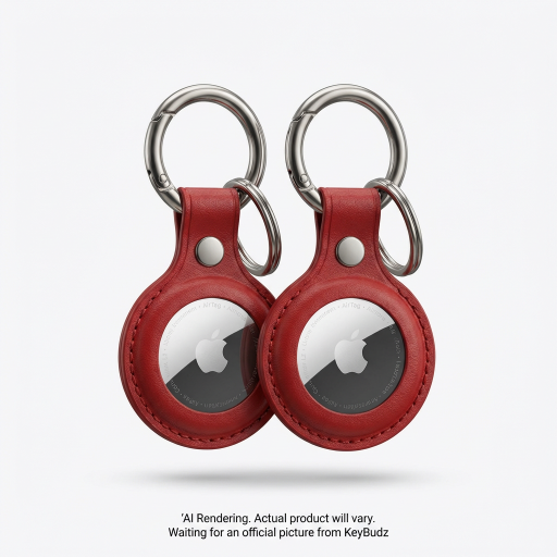 AirTag Snap Ring Keyring Red (2 Pack)