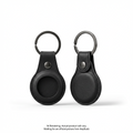 AirTag Snap Ring Keyring Black (2 Pack)